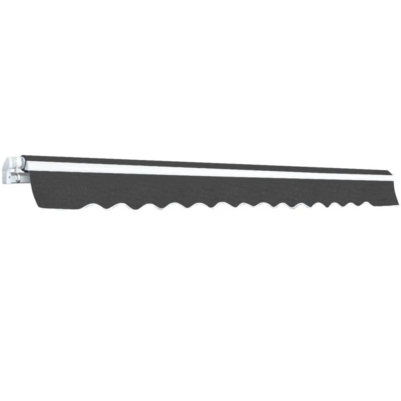 vidaXL Folding Awning Manual Operated 400 cm Anthracite