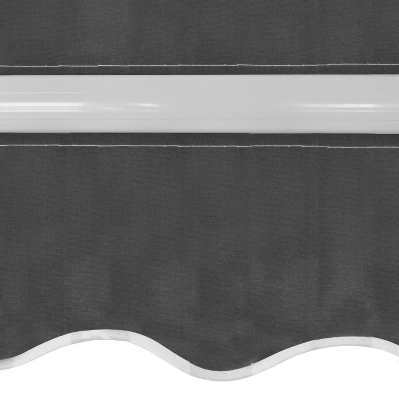 vidaXL Folding Awning Manual Operated 400 cm Anthracite
