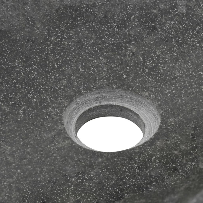 vidaXL Wash Basin River Stone Oval 60-70 cm