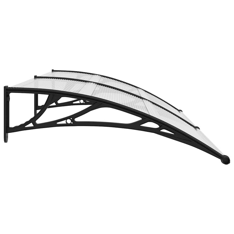 vidaXL Door Canopy Black 200x100 cm PC