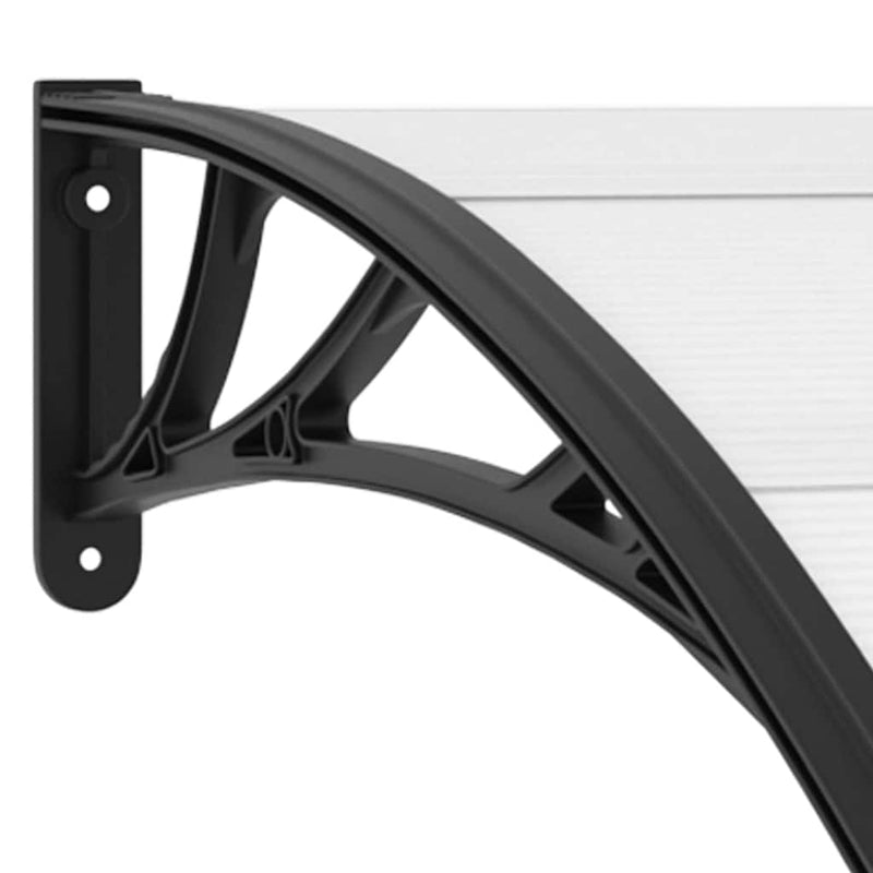 vidaXL Door Canopy Black 200x100 cm PC