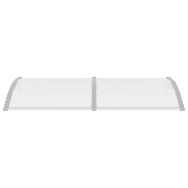 vidaXL Door Canopy Grey 200x100 cm PC