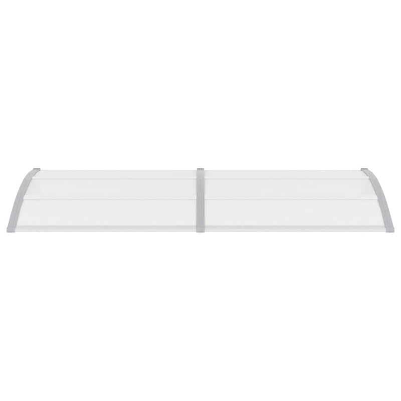 vidaXL Door Canopy Grey 240x100 cm PC