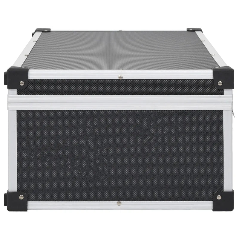 CD Case for 80 CDs Aluminium ABS Black