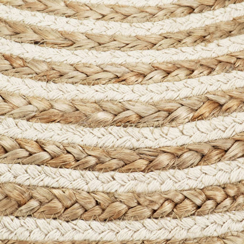 vidaXL Handmade Pouffe 45x30 cm Jute