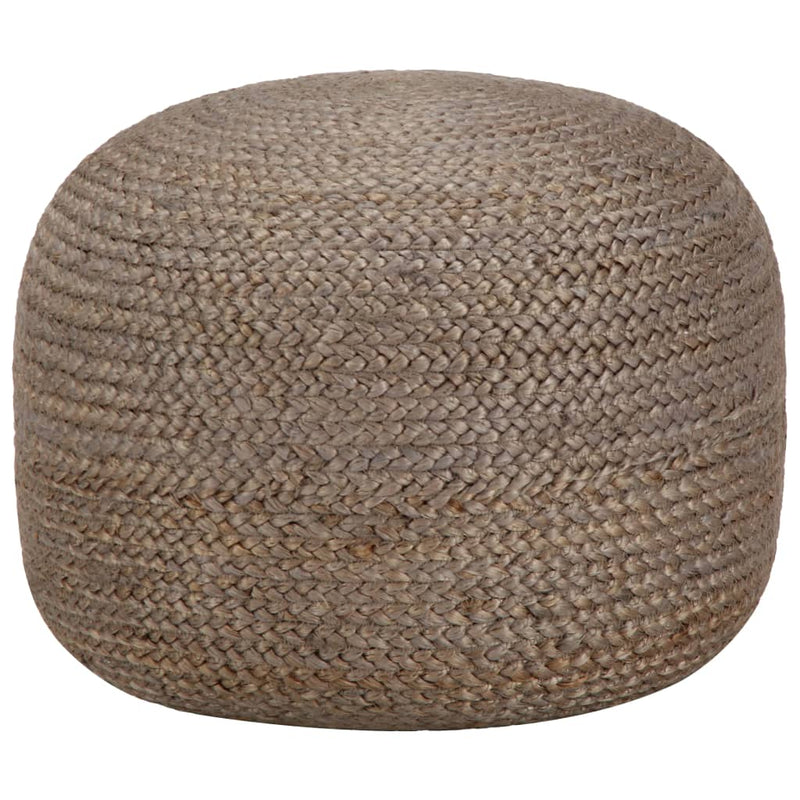 vidaXL Handmade Pouffe Light Grey 45x30 cm Jute