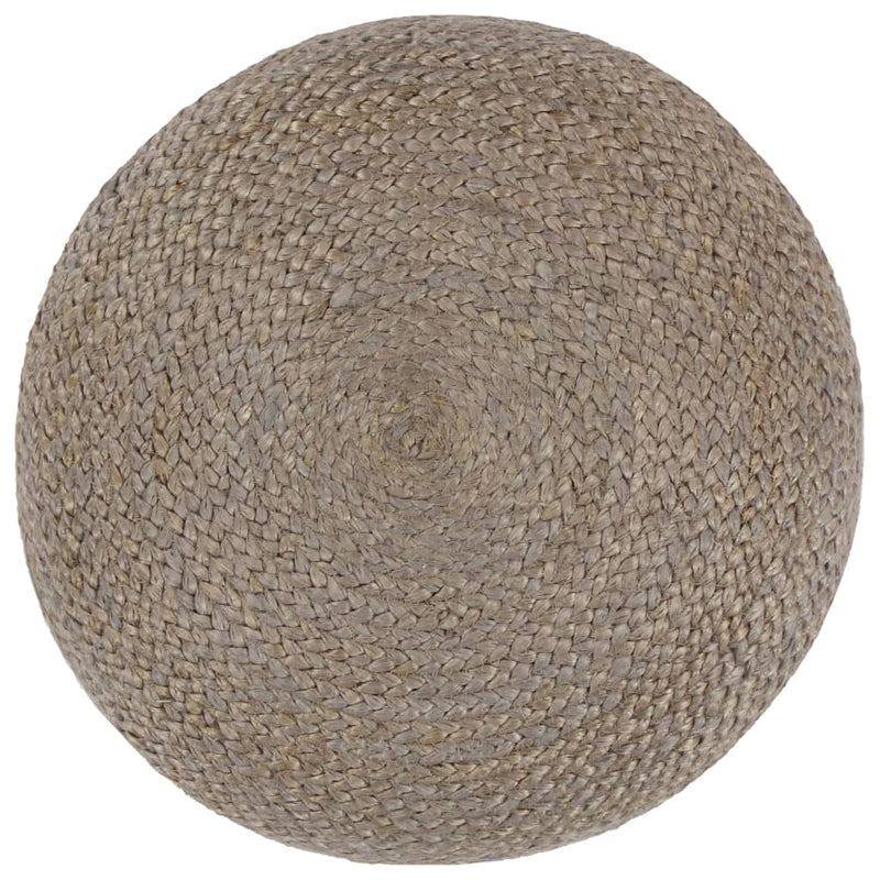 vidaXL Handmade Pouffe Light Grey 45x30 cm Jute