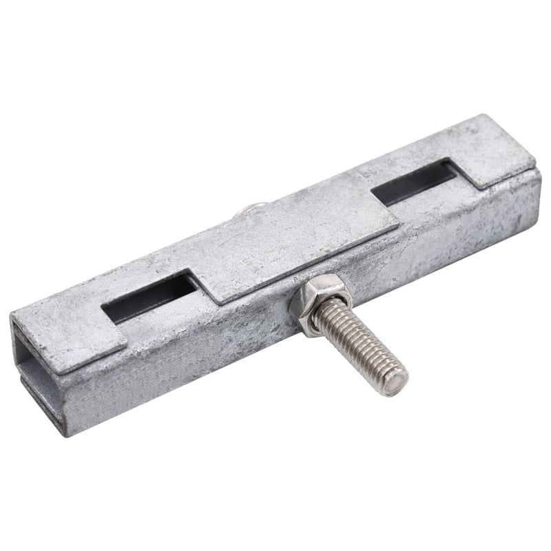 vidaXL Garden U Mat Connector 10 Sets Silver