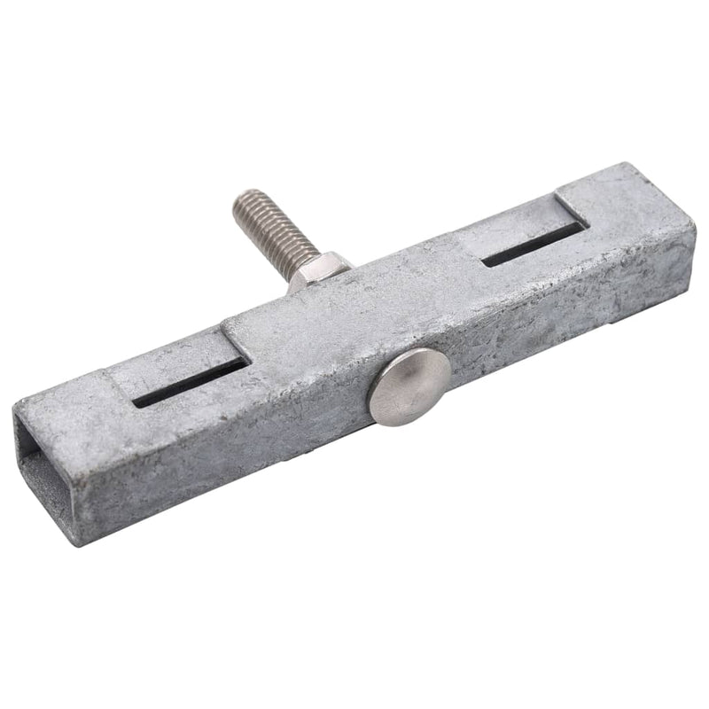 vidaXL Garden U Mat Connector 10 Sets Silver