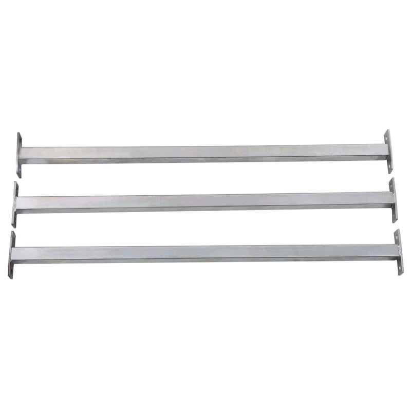 vidaXL Adjustable Security Window Bars 3 pcs 710-1200 mm