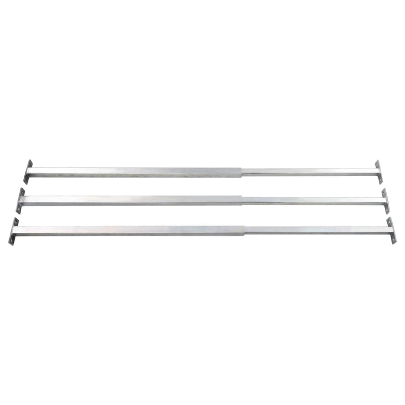 vidaXL Adjustable Security Window Bars 3 pcs 710-1200 mm