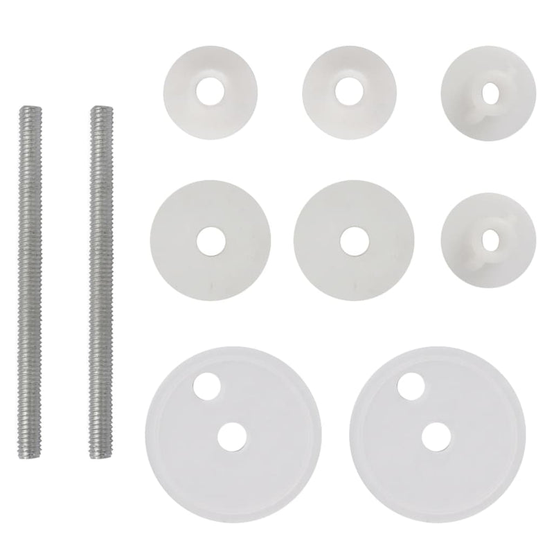 vidaXL Toilet Seats with Lids 2 pcs MDF Old Wood