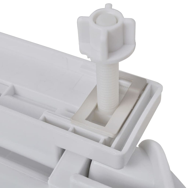 vidaXL Toilet Seats with Soft Close Lids 2 pcs Plastic White