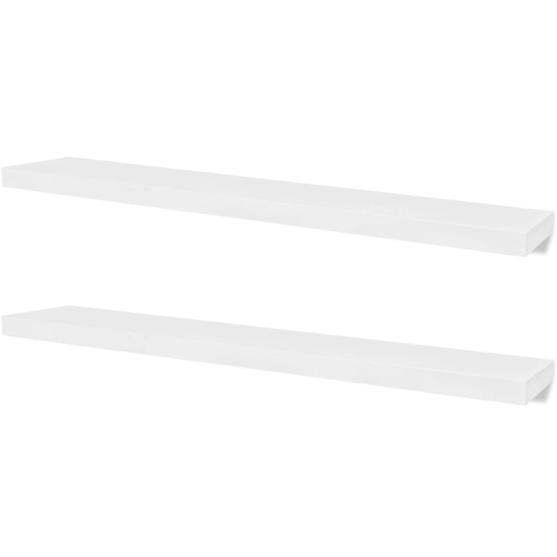 vidaXL Wall Shelves 4 pcs White 120 cm