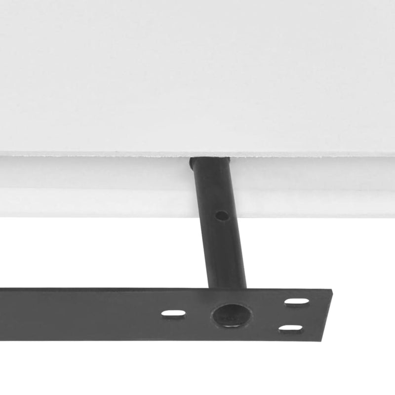 vidaXL Wall Shelves 4 pcs White 120 cm