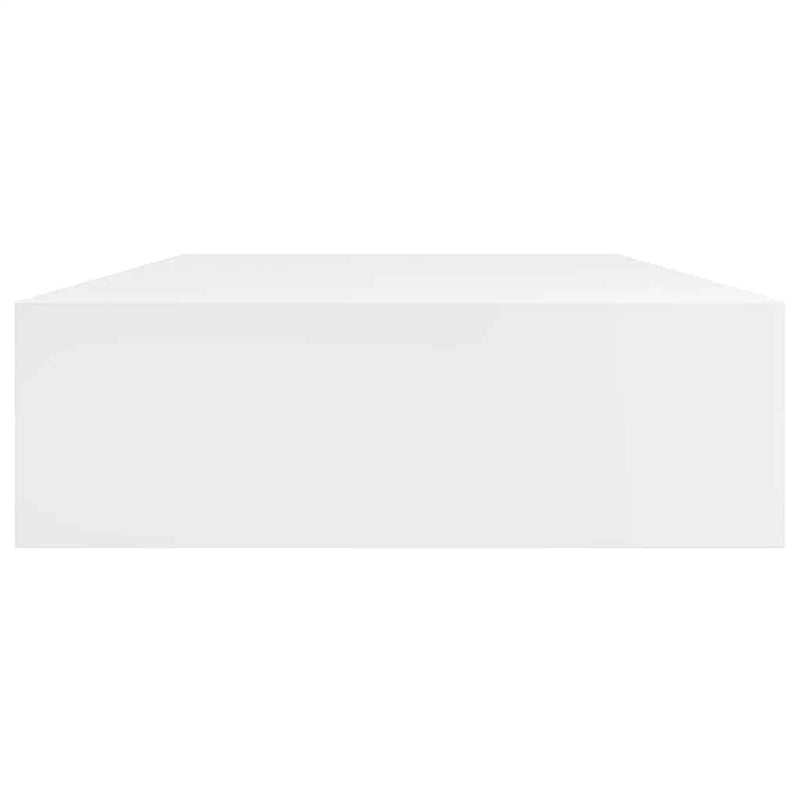vidaXL Floating Wall Shelves with Drawers 2 pcs White 80 cm