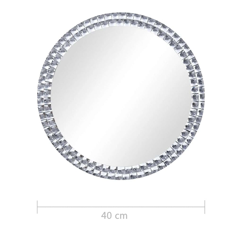 vidaXL Wall Mirror 40 cm Tempered Glass