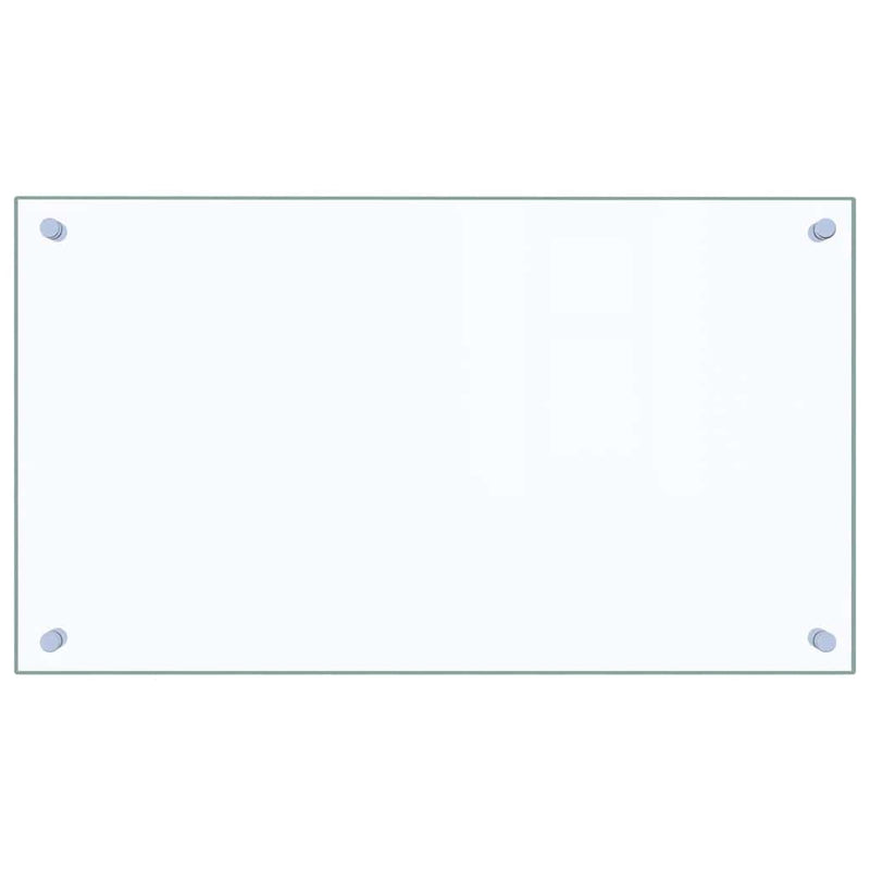 vidaXL Kitchen Backsplash Transparent 70x40 cm Tempered Glass