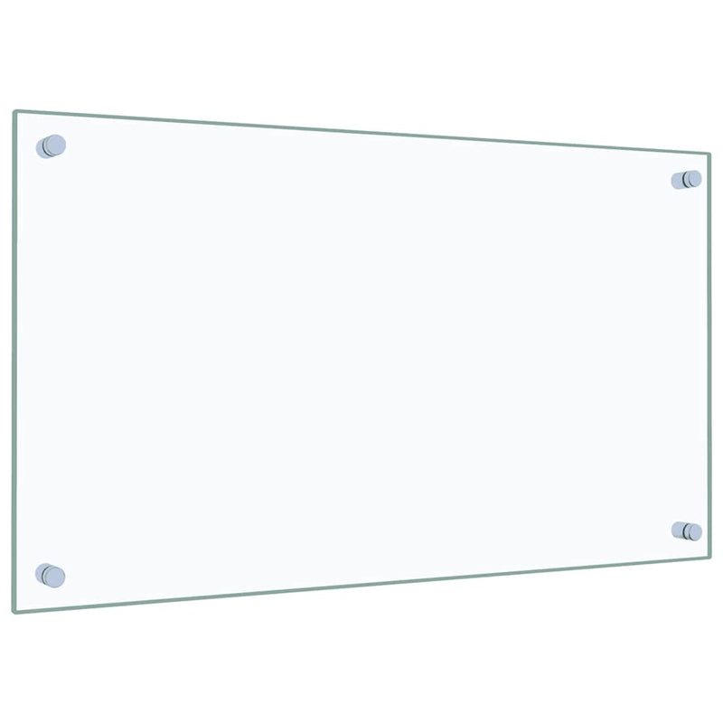 vidaXL Kitchen Backsplash Transparent 70x40 cm Tempered Glass