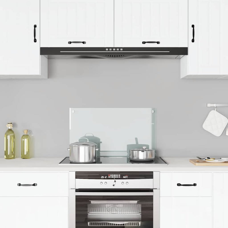 vidaXL Kitchen Backsplash Transparent 70x40 cm Tempered Glass