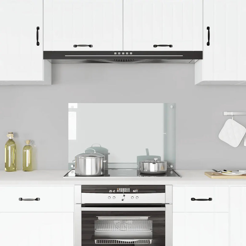 Kitchen Backsplash Transparent 80x50 cm Tempered Glass
