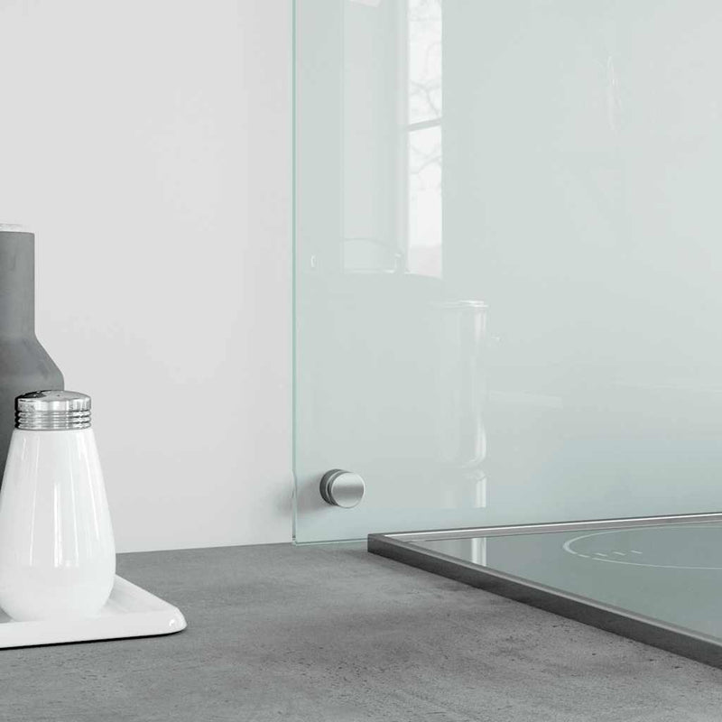 vidaXL Kitchen Backsplash Transparent 80x60 cm Tempered Glass