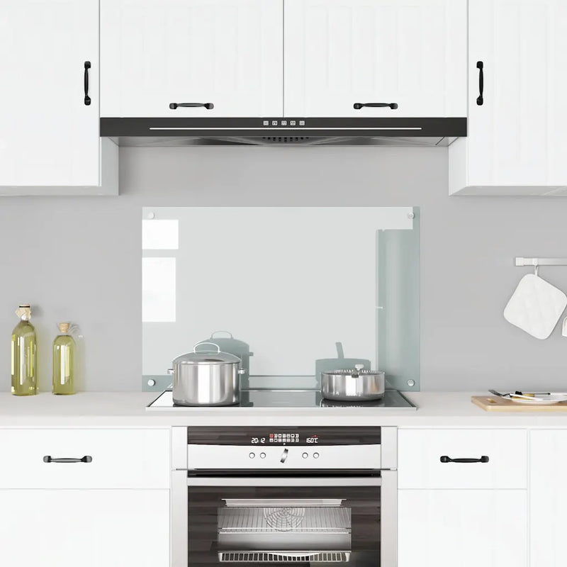 Kitchen Backsplash Transparent 90x60 cm Tempered Glass