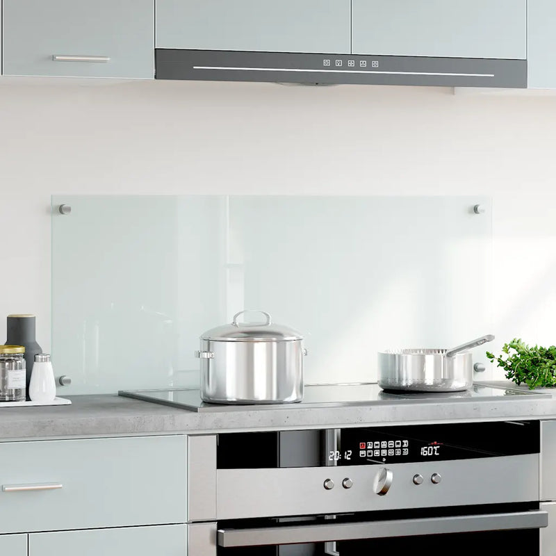 Kitchen Backsplash Transparent 100x40 cm Tempered Glass