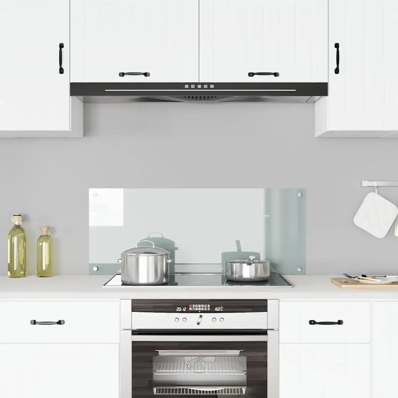 Kitchen Backsplash Transparent 100x40 cm Tempered Glass