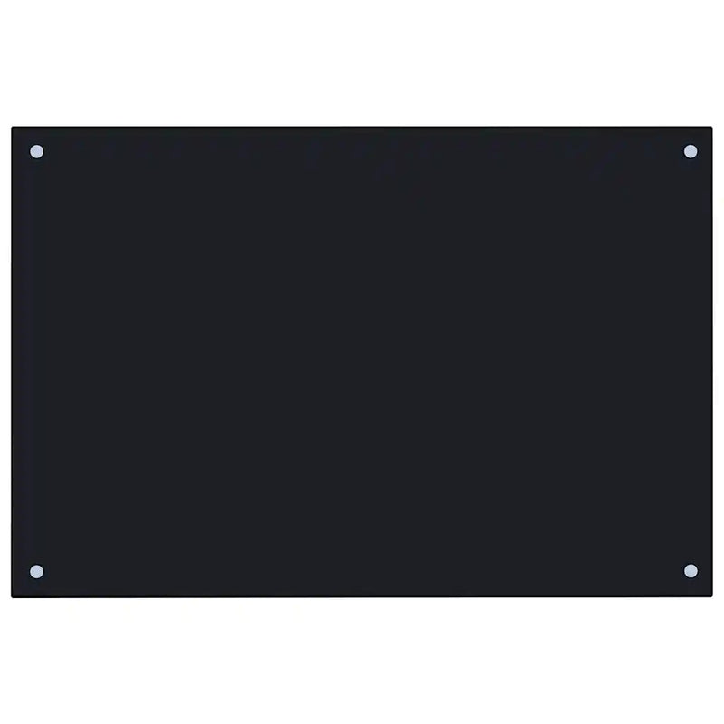 Kitchen Backsplash Black 90x50 cm Tempered Glass