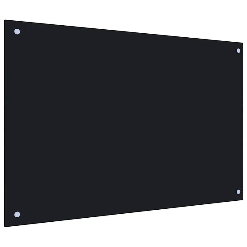 Kitchen Backsplash Black 90x50 cm Tempered Glass