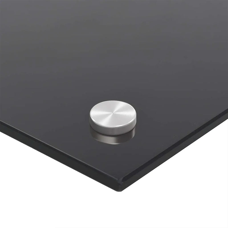 Kitchen Backsplash Black 90x50 cm Tempered Glass