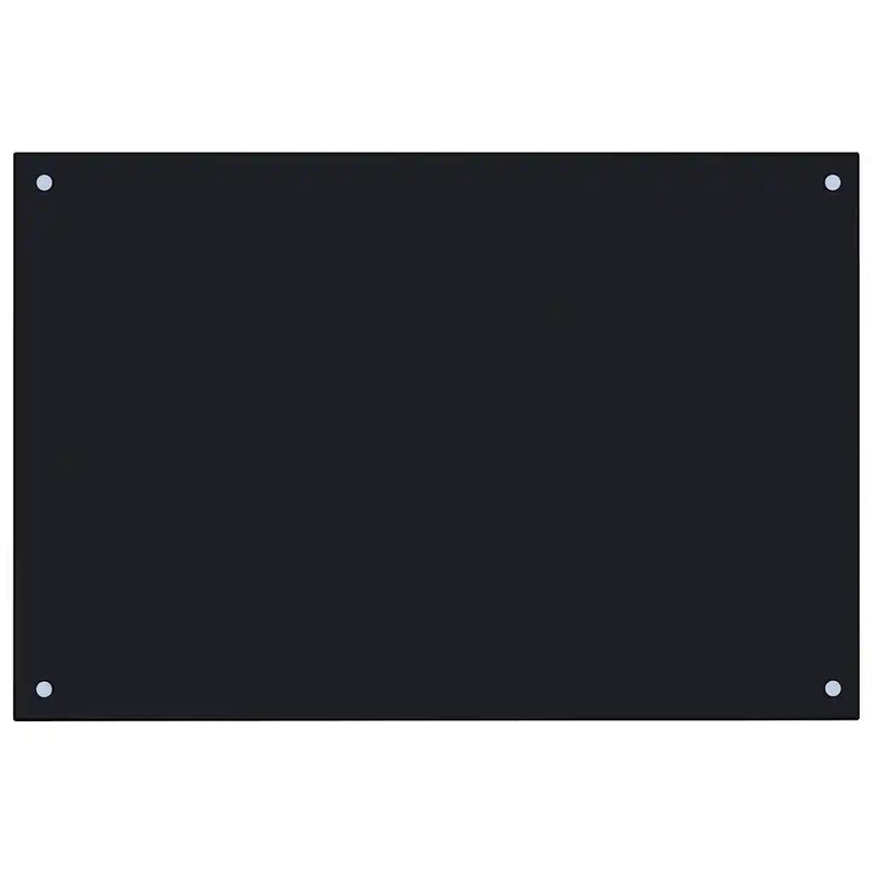 Kitchen Backsplash Black 90x60 cm Tempered Glass