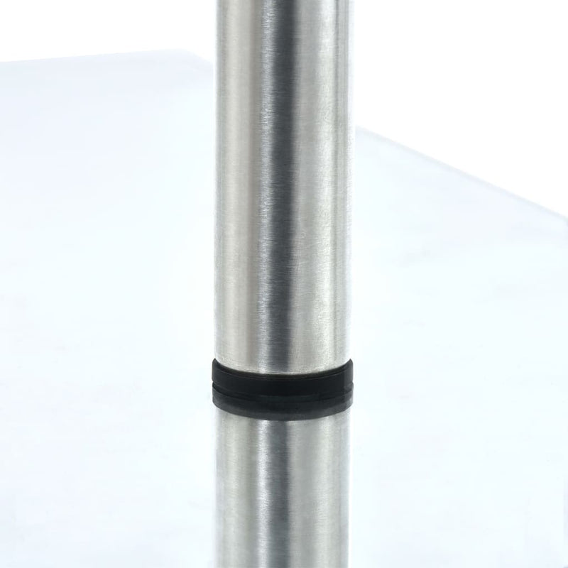 vidaXL 3-Tier Corner Kitchen Shelf Tempered Glass