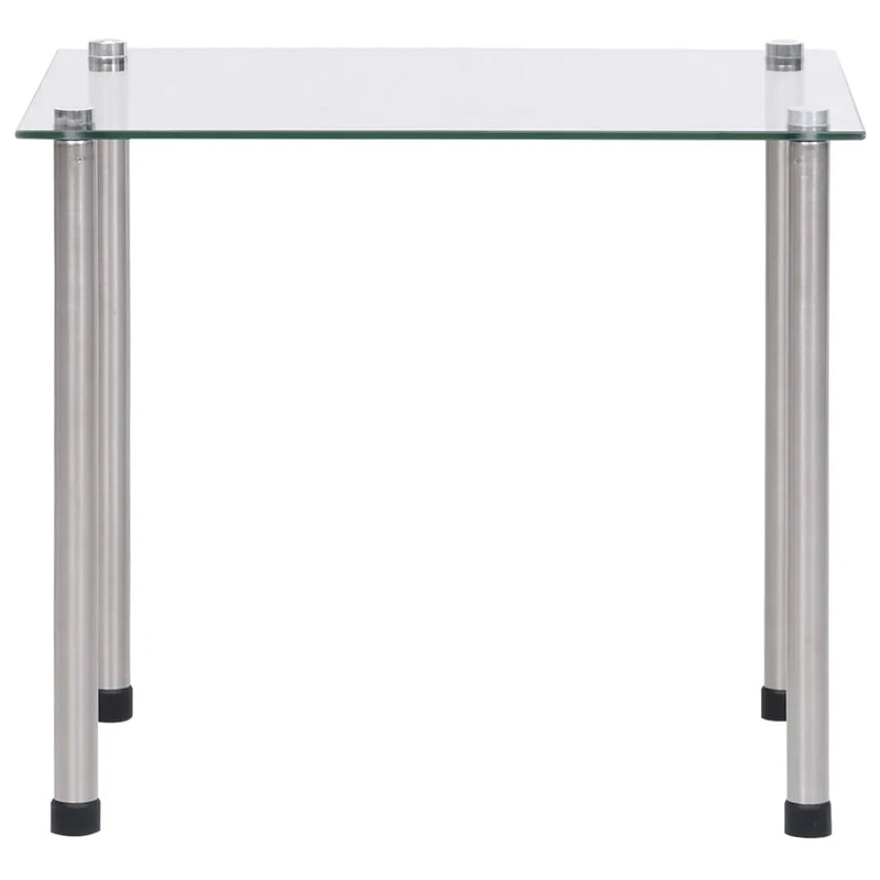 Nesting Tables 3 pcs Transparent Tempered Glass