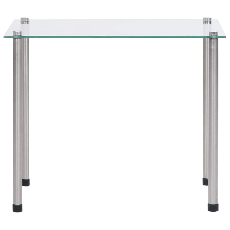 Nesting Tables 3 pcs Transparent Tempered Glass