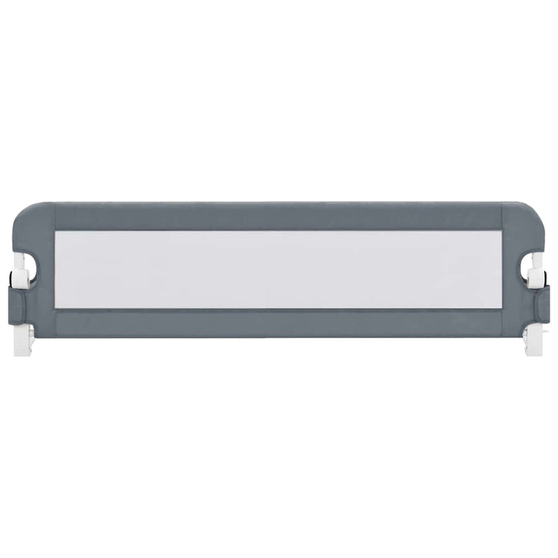 vidaXL Toddler Safety Bed Rail Grey 150x42 cm Polyester