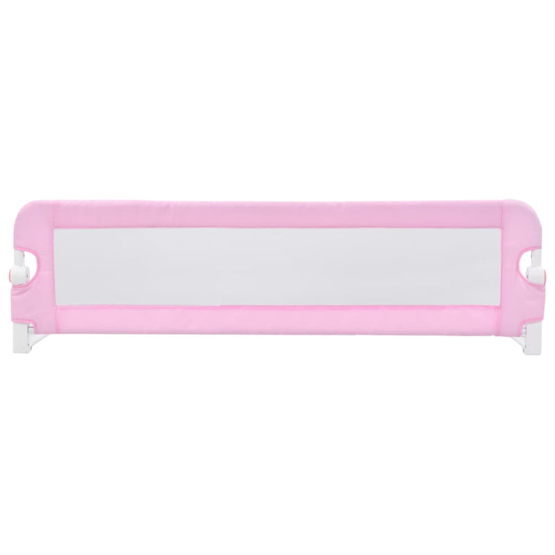 Toddler Safety Bed Rail Pink 120x42 cm Polyester