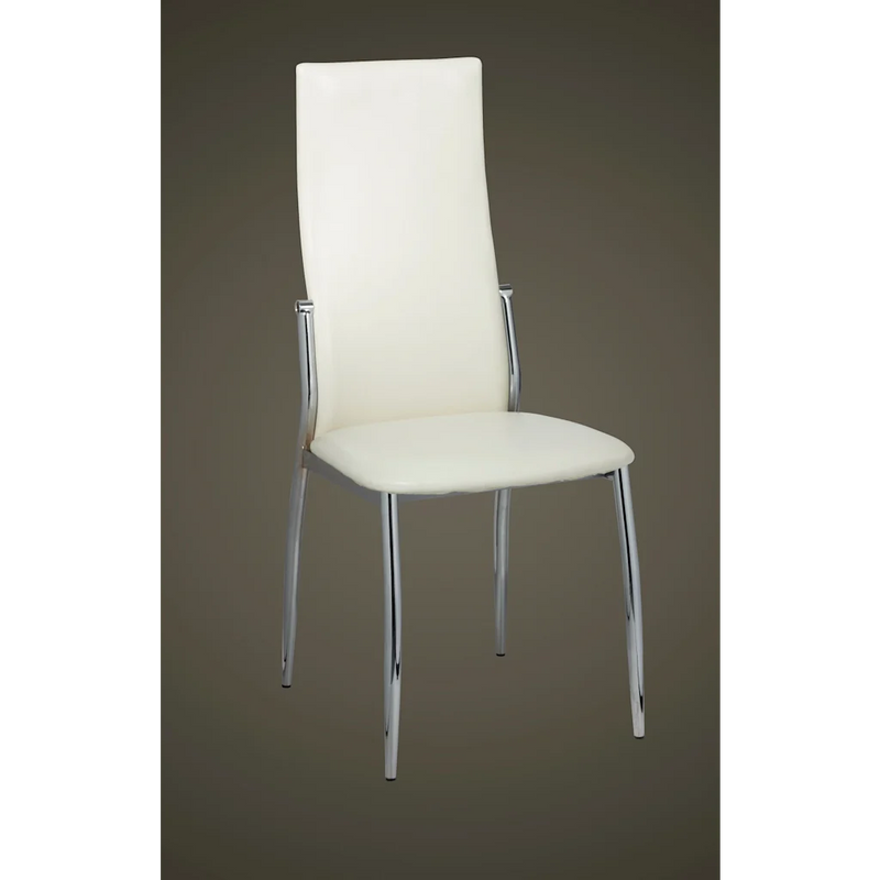 Dining Chairs 2 pcs White Faux Leather