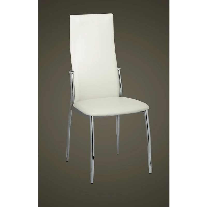 Dining Chairs 4 pcs White Faux Leather