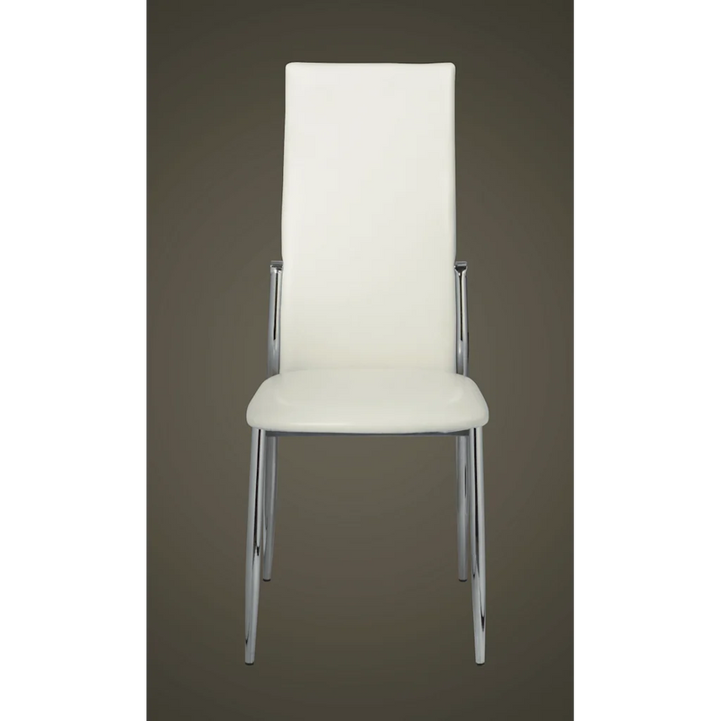 Dining Chairs 4 pcs White Faux Leather