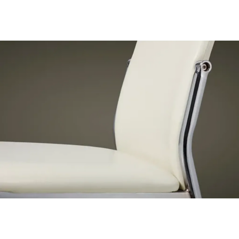 Dining Chairs 6 pcs White Faux Leather