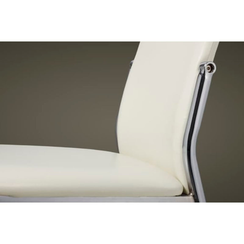 vidaXL Dining Chairs 6 pcs White Faux Leather