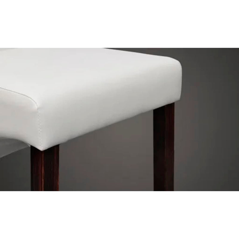 vidaXL Dining Chairs 2 pcs White Faux Leather