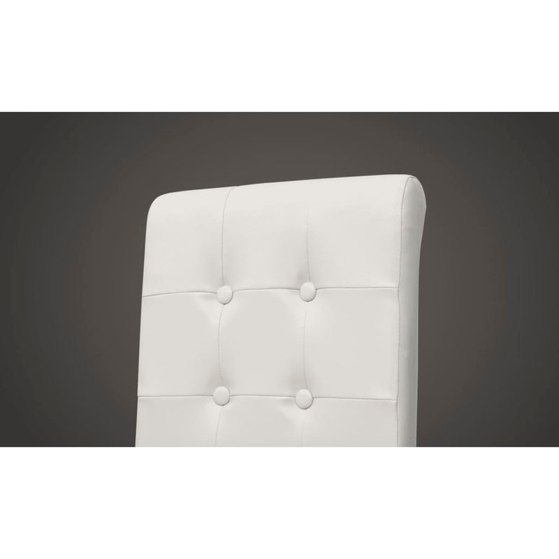 Dining Chairs 6 pcs White Faux Leather
