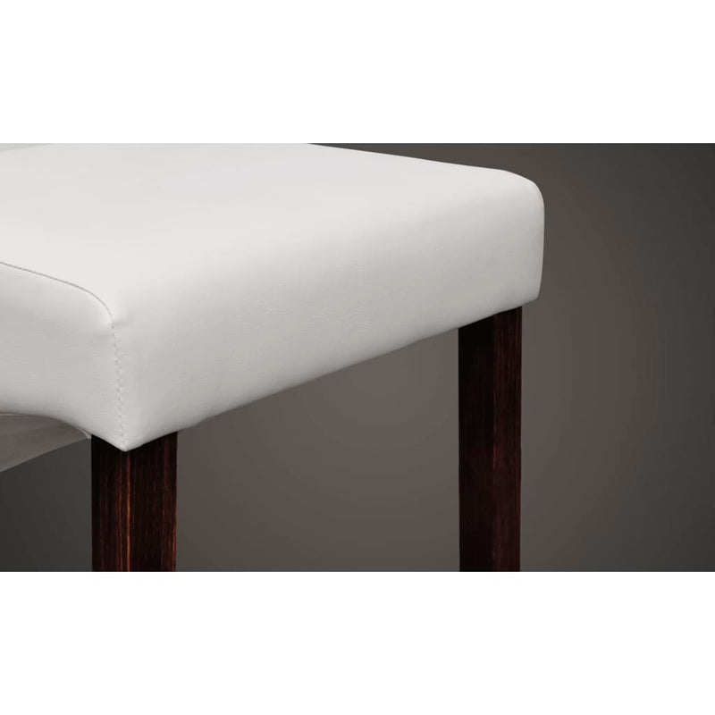 Dining Chairs 6 pcs White Faux Leather