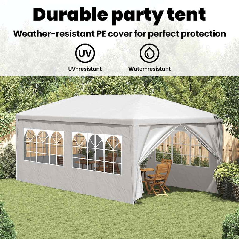 vidaXL Party Tent 3x6 m White