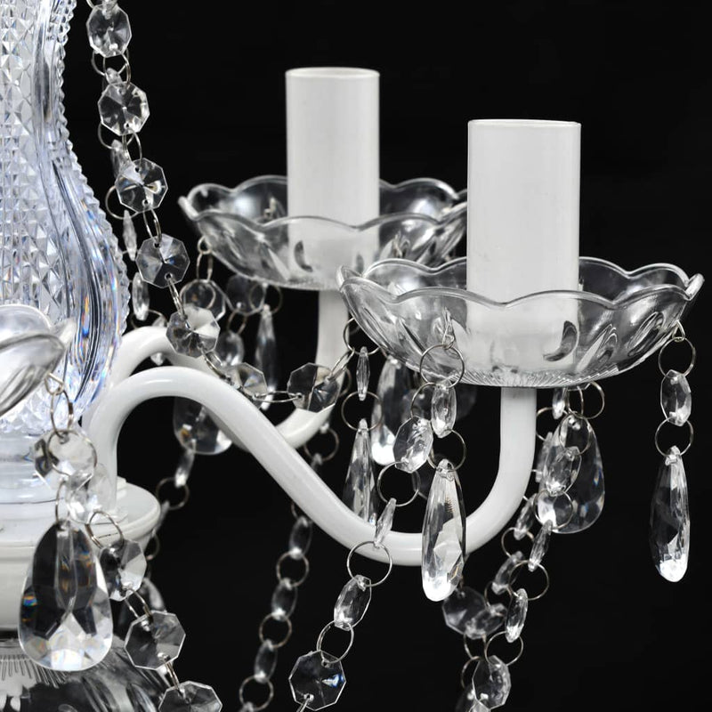 vidaXL Chandelier 5 Bulbs Transparent