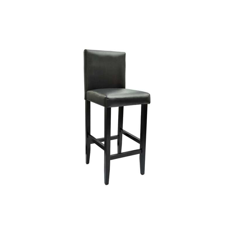 Bar Stools 4 pcs Black Faux Leather