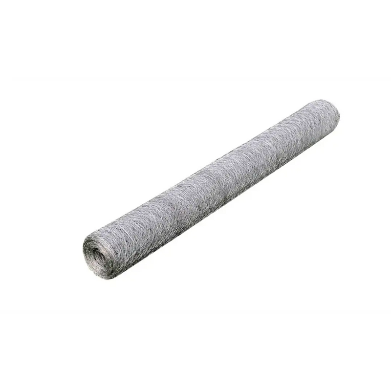 Chicken Wire Fence Galvanised Steel 25x1 m Silver